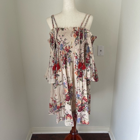 Floral Off-Shoulder Dress - Multicolor - Picture 2 of 5